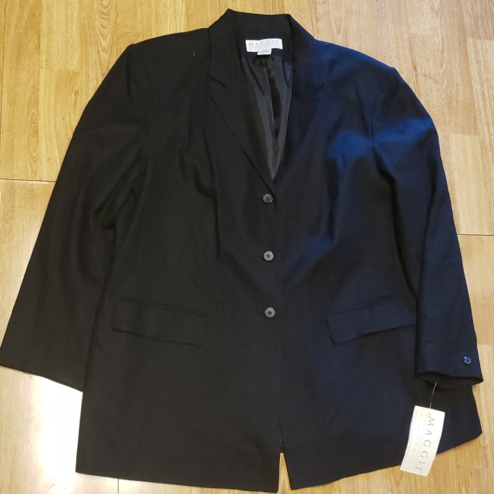 NWT Vintage Maggie McNaughton linen blazer 20W